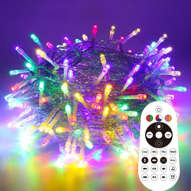 Vacanță în aer liber Ghirland Lumină Petrecere denuntă LED Magic Color Fairy String de Crăciun lumini de decorare